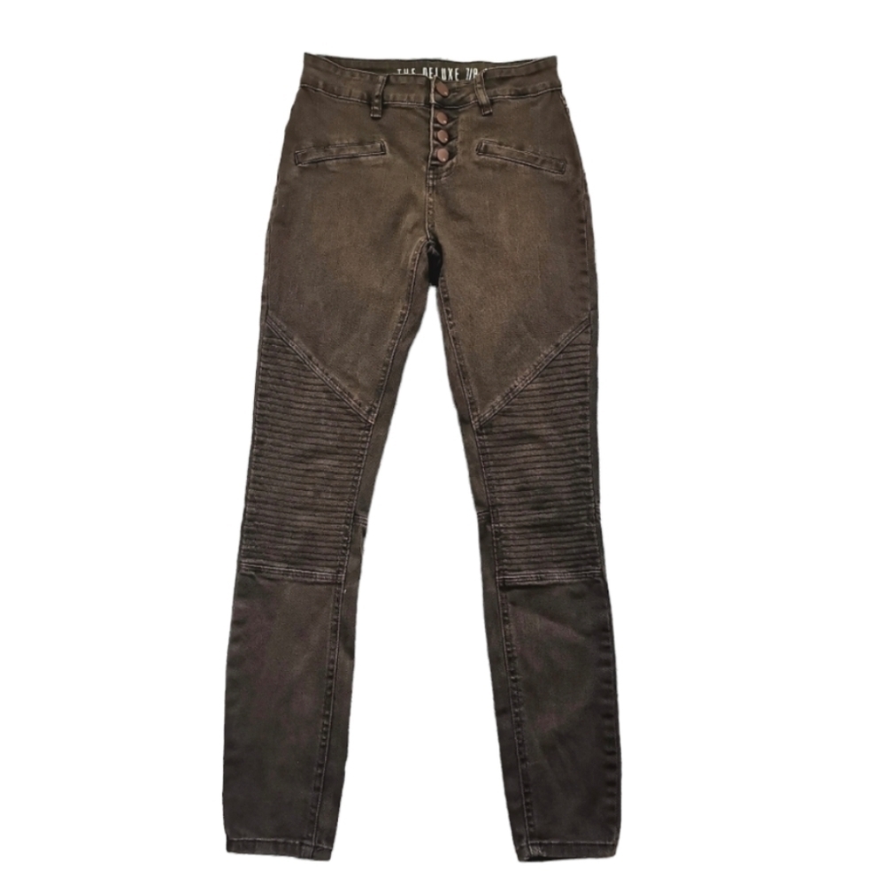 🌲🌲🌲flash sale✨ The deluxe 7/8 Mid-Rise Skinny Jeans whit ridges s